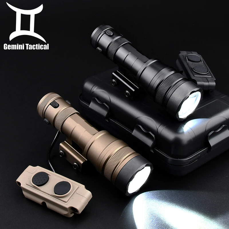 REIN 1.0 Micro Kit Flashlight 1000Lumens Metal Weapon Scout Light With Dual Function Switch Hunting Airsoft Torch Fit Picatinny