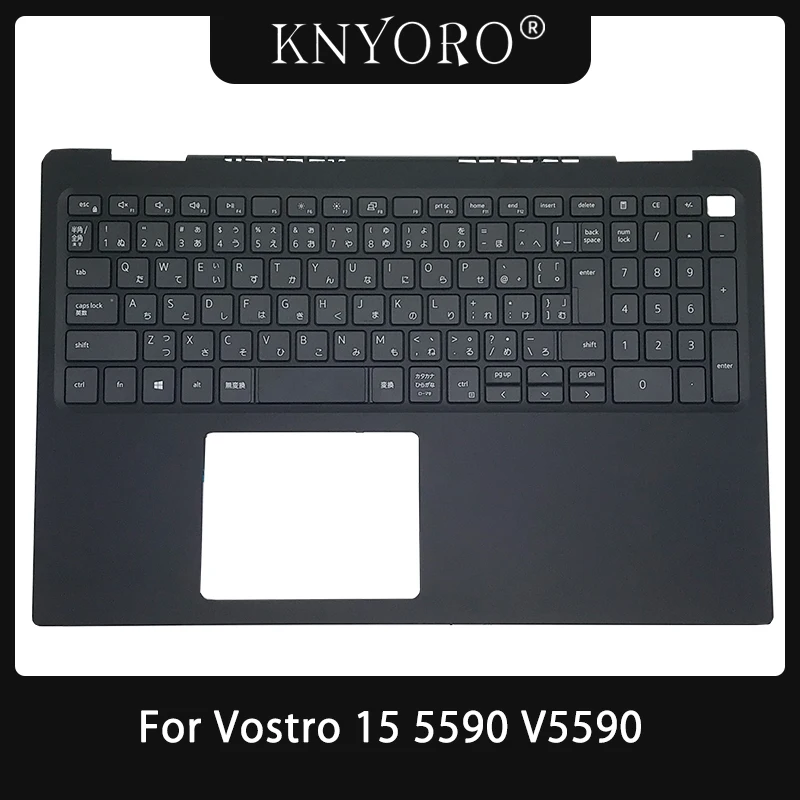 

Japan Layout Keyboard for Dell Vostro 15 5590 V5590 Laptop Palmrest Cover Upper Case with JP Keyboard 0XNR1R Black C Shell