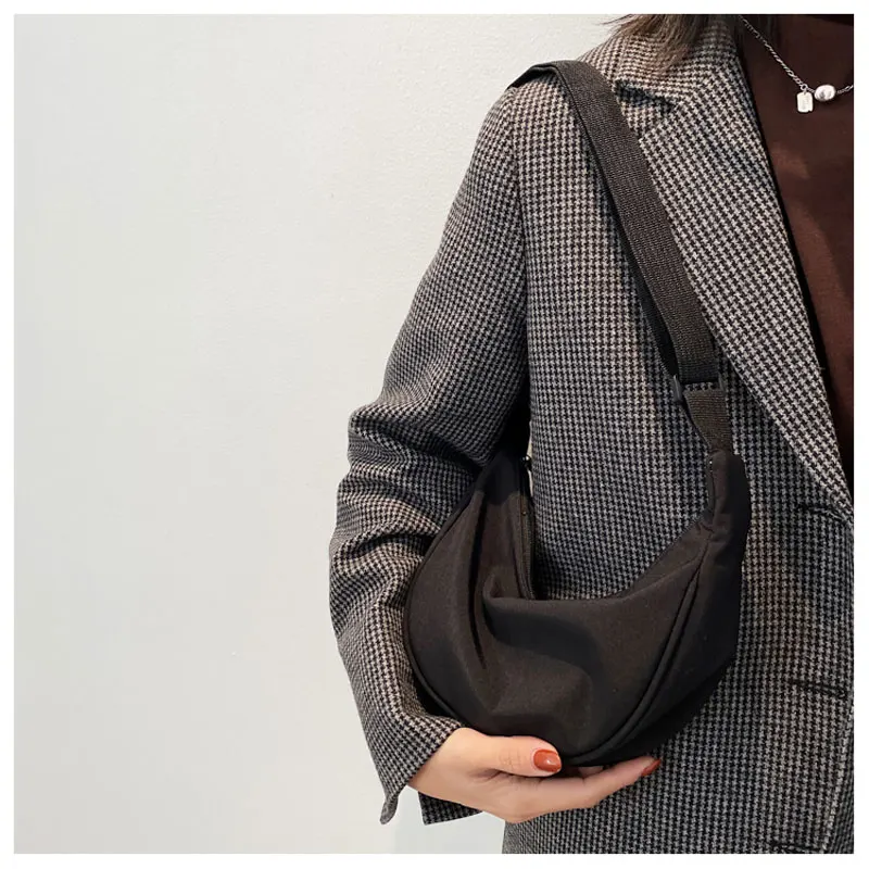 Fashion Crossbody Bag Casual Women Shoulder Bags Female Shopping Handbag for Women Solid Color Nylon Messenger Bag Wallet Packet