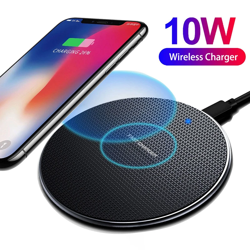 

10W Fast Qi Wireless Charger for IPhone 11 12 13 14 Pro Max Xs Max X XR 8 Induction Chargers Pad for Airpods 2 Pro Accessories