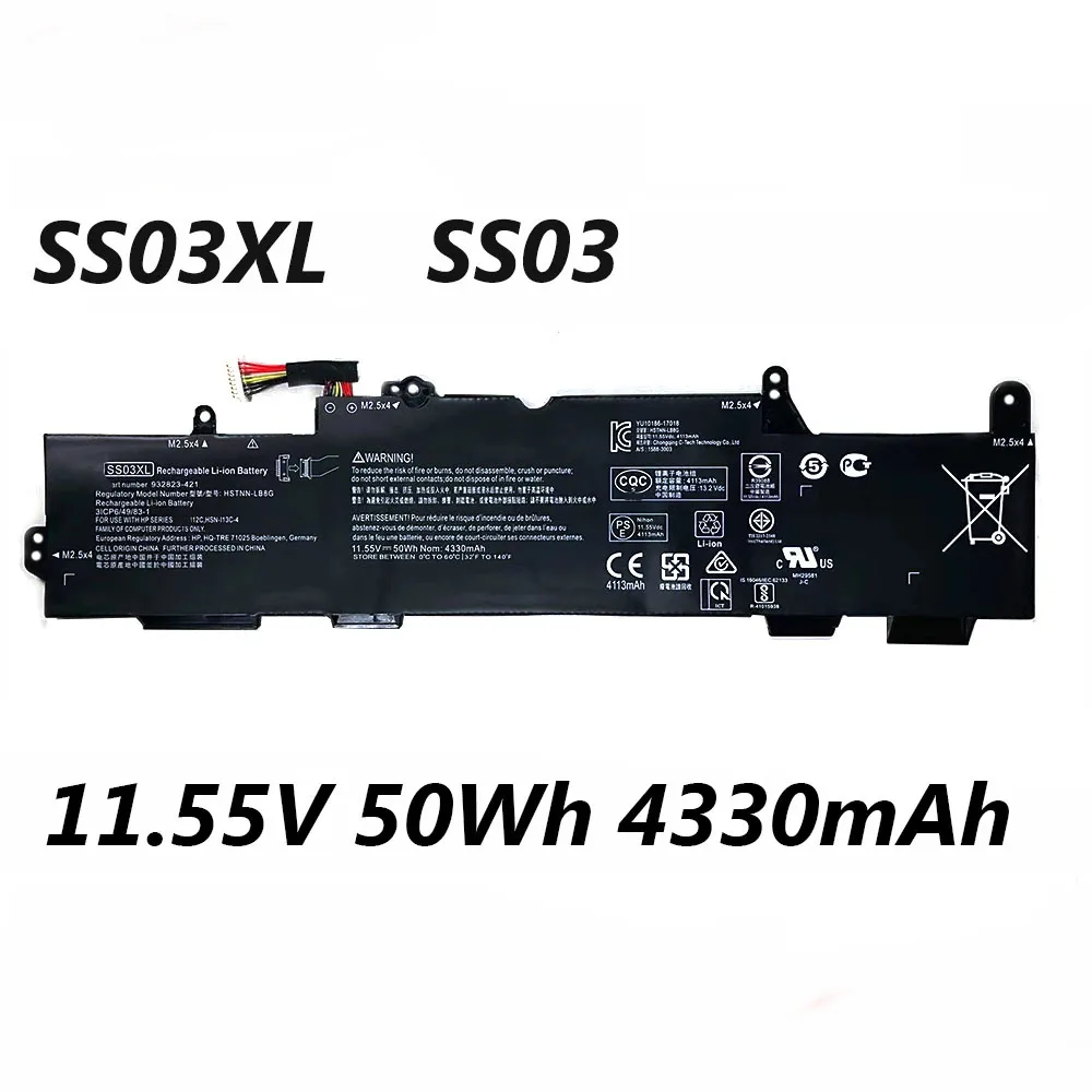 Аккумулятор SS03XL SS03 для ноутбука HP EliteBook 933321 855 11 55 4330 730 735 740 745 755 G5