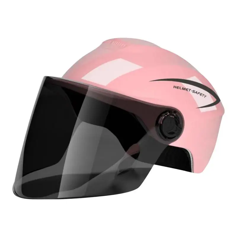 

Шлем мотоциклетный с открытым лицом для мужчин и женщин, дышащий защитный шлем для мотоцикла, скутера, Всесезонная одежда