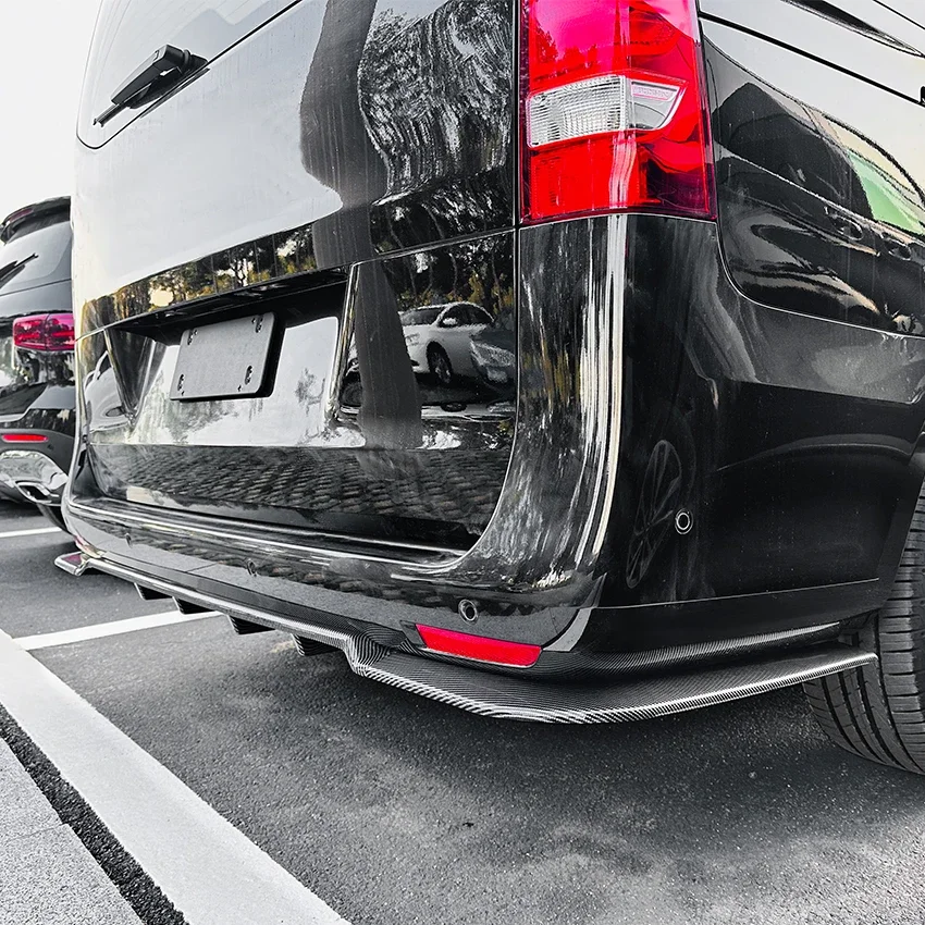 Фото Для 2016-2023 Mercedes-Benz Vito W447 багажник автомобиля, бампер, задний угловой спойлер, комплект кузова, задняя губа, задний спойлер, модификация №5