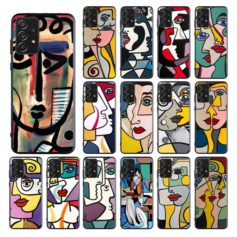 

Picasso Abstract Art Painting Phone Case for Samsung Galaxy A13 A22 A12 A32 A71 A11 A21S A33 A52 A72 A51 A50 A70 A31 M31