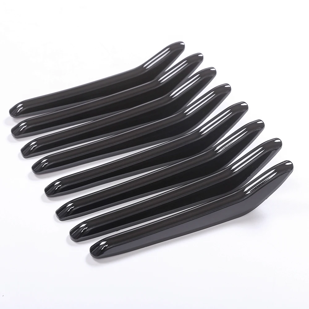 

Автомобильные аксессуары для Maserati Levante 2016, 8 шт., декоративные полоски из АБС-пластика для переднего гриля, Обложка, отделка