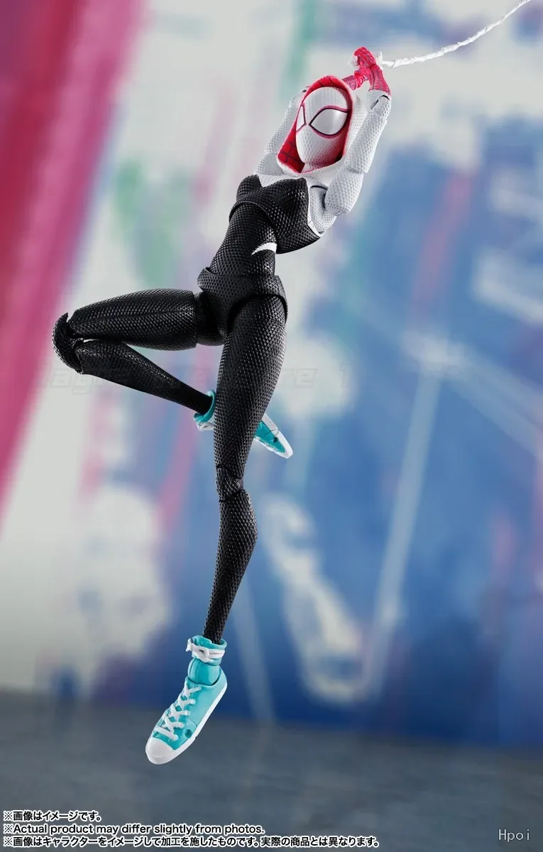 Фото В наличии: Оригинальная фигурка BANDAI SPIRITS S.H.Figuarts ACROSS SPIDER-VERSE PART ONE Spider-women, модель игрушки, подарок №3