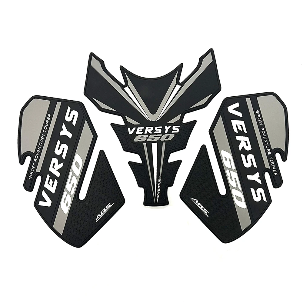 Фото Аксессуары для мотоцикла Kawasaki Versys 650LT Adventure - резиновые противоскользящие защитные наклейки на топливный бак, наклейки Versys 650LT №4