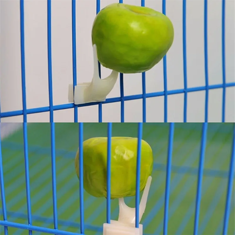 

Bird Toy Skewer Fruit Spear Hanging Holder Pet Parrot Parakeet Meat Feeding Fork Stainless Steel Stick For Vegetable Skewer