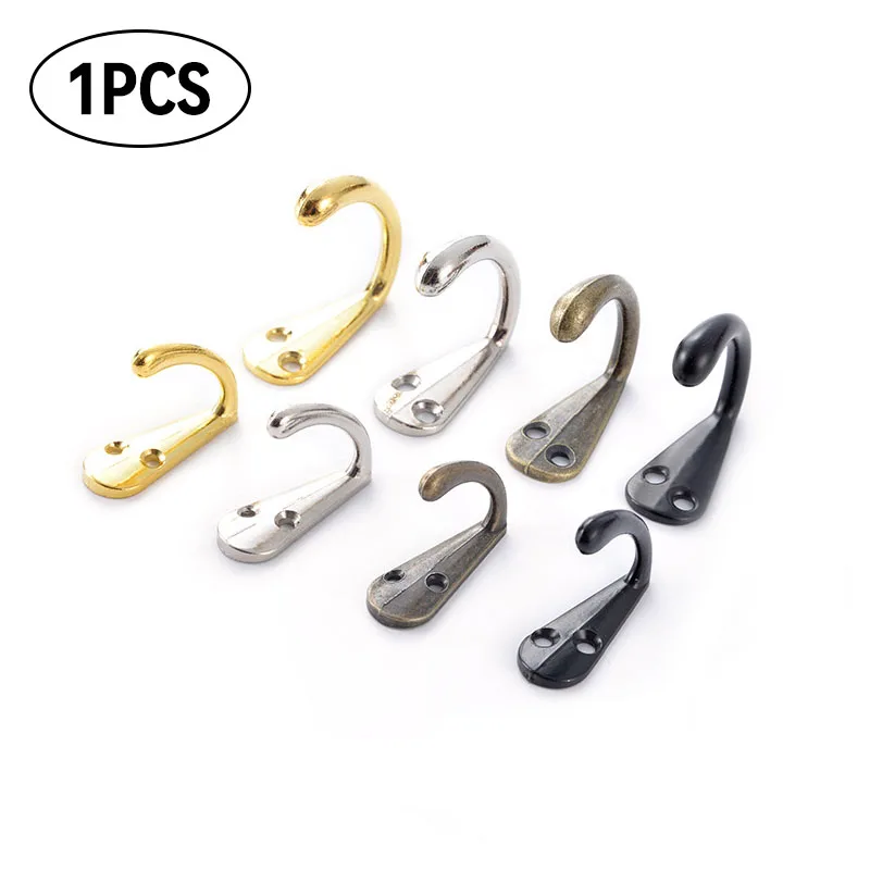

1Pcs Key Holder Wall Hook Retro Cloth Hanger Home Storage Hook Single Hook Bathroom Coat Clothes Hanger Home Accessories