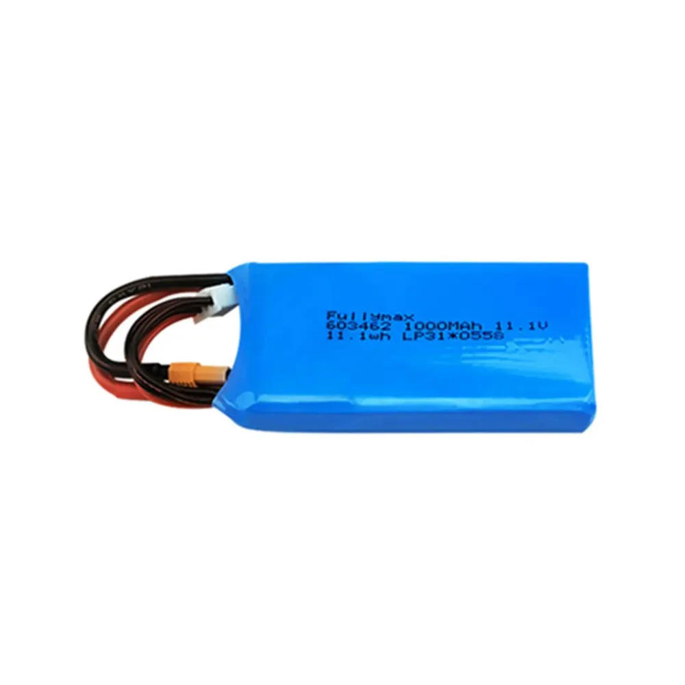 Фото 3S 11,1 В Lipo аккумулятор для XK x450 FPV RC самолетов запасные части 11,1 В 1100 мАч/1300 мАч аккумуляторы для x450 №2