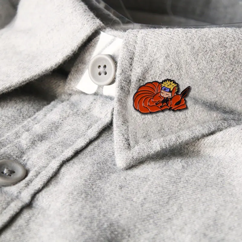 Японское аниме эмалированная брошь значки для рюкзака значок на Воротник модные