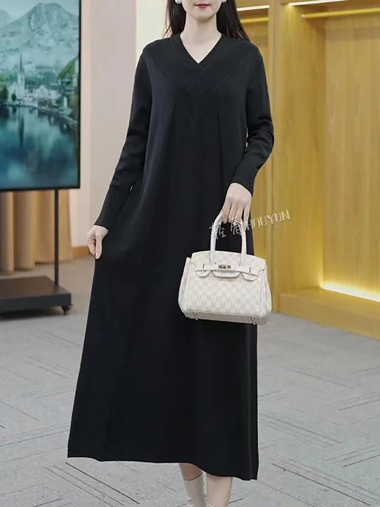 Женские фиолетовые вязаные шерстяные толстые теплые свитеры с шарфом осенние