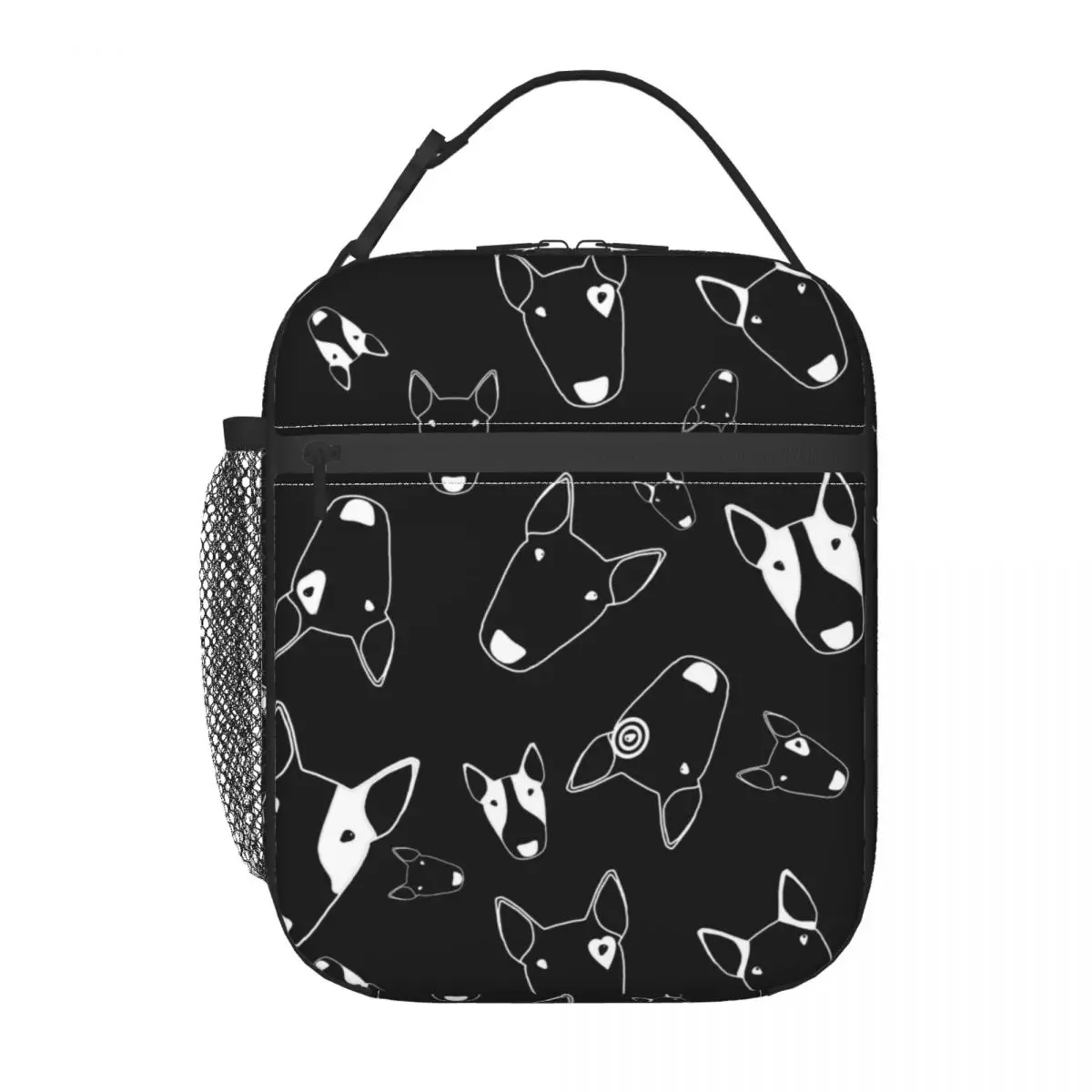 Изолированная сумка для обеда Ghost Bullies школы офиса бультерьера собаки креативный