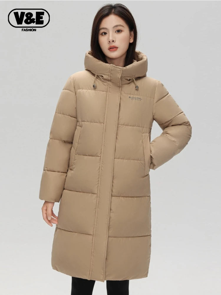 

VailElagent New Casual Jackets Solid Thick Hooded Coat Winter Women Long Parkas Female Winter Outwear Puffer Jacket Padded Coat