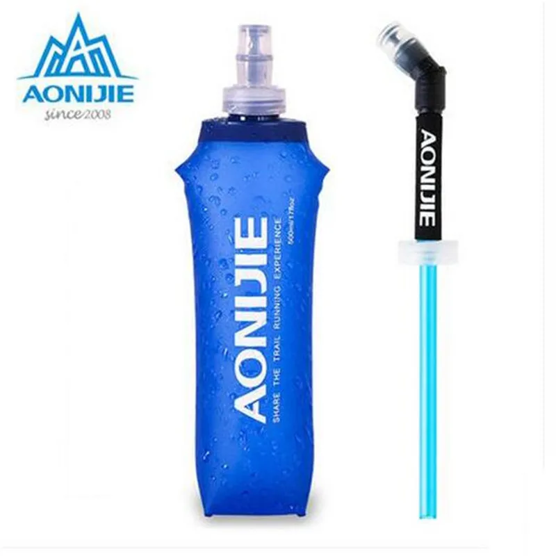 

AONIJIE TPU Outdoor Sport Bottle Soft Running Hiking Fitness Bicycle Tactical Canteen Water Kettle 250ml 500ml