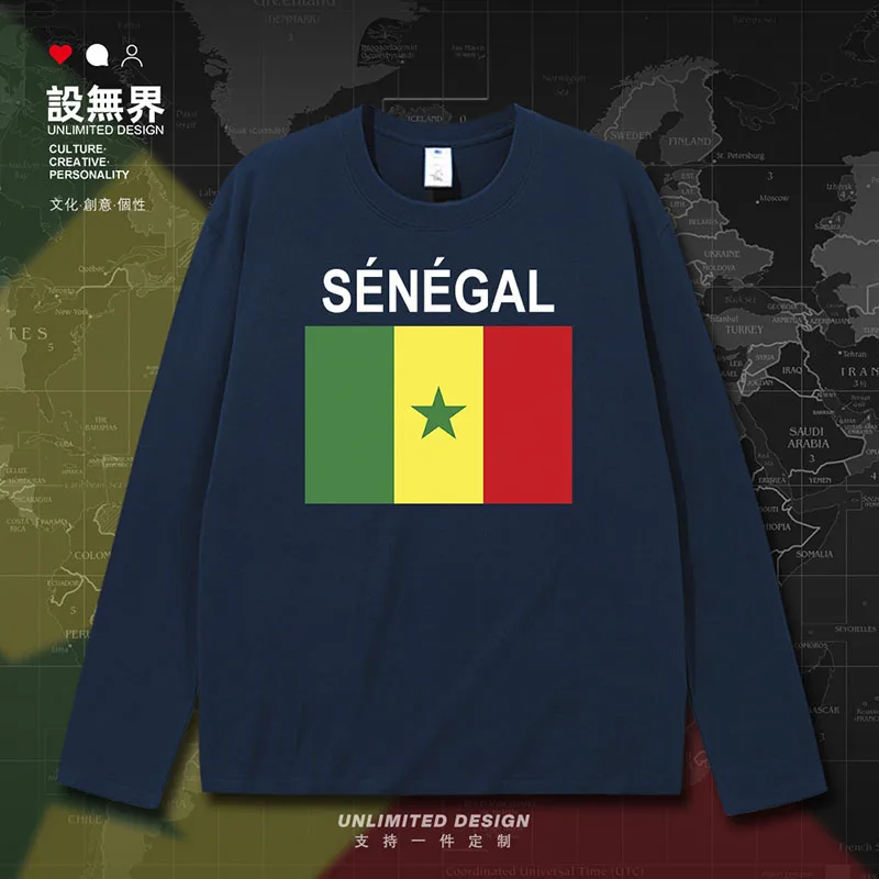 Сенегал SEN африканская сенегальская мужская футболка с короткими рукавами