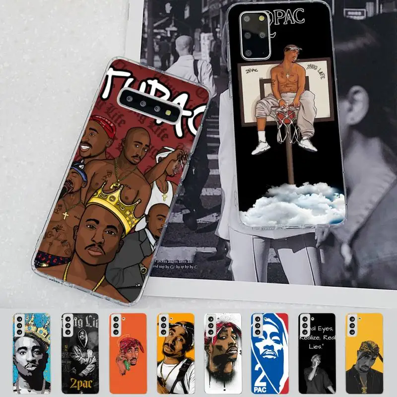 

Rapper 2pac Tupac Phone Case for Samsung S21 A10 for Redmi Note 7 9 for Huawei P30Pro Honor 8X 10i cover