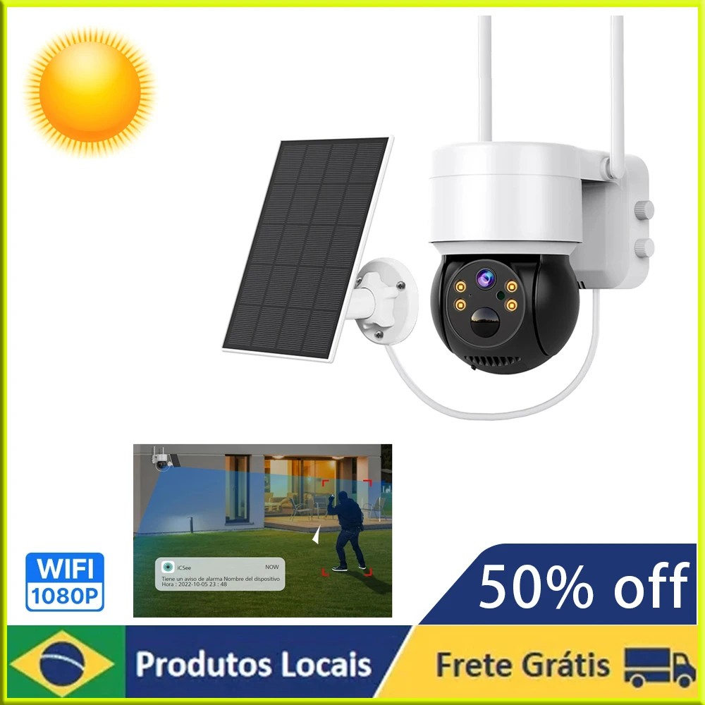 

Solar Security Camera Q6 Outdoor Camera Wi-fi IP66 HD Night Vision Wireless Low Power Consumption Battery