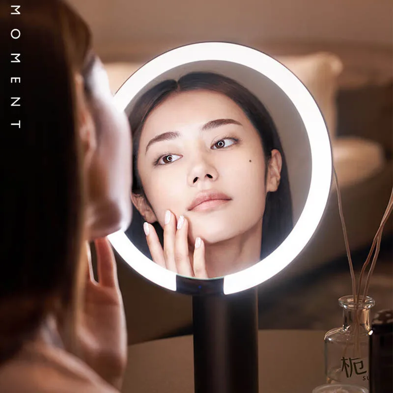 Светодиодное зеркало для макияжа настольный заполняющий светильник трехцветная