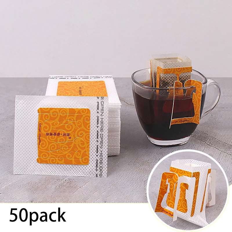 

Cold Brew Coffee Filter Bags Office Travel DIY Self-Service Brew Coffee Disposable Hanging Ear Drip Coffee Bags
