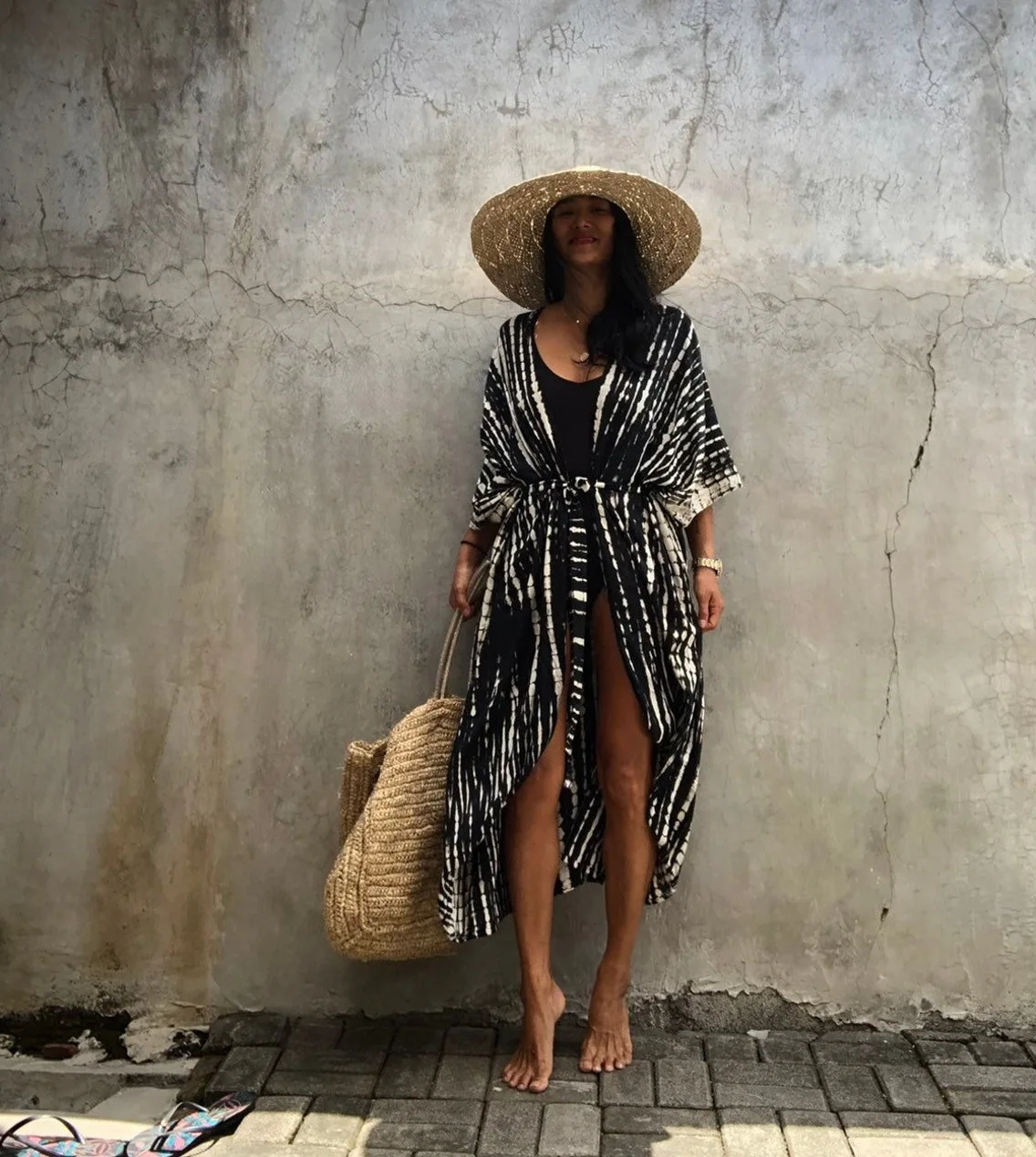 SUSOLA женское сексуальное бикини накидки в стиле бохо длинное кимоно с бахромой