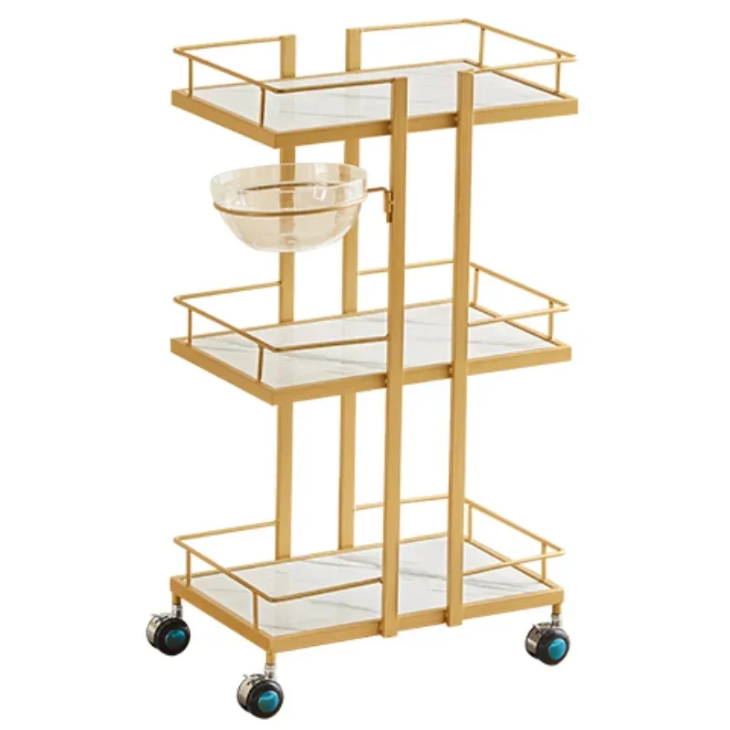 Вращающаяся вспомогательная тележка для салона мини-тележка косметический