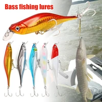 minnow fishing lures realistic slow sinking fish bait with treble hooks portable convenient fishing lure ys buy