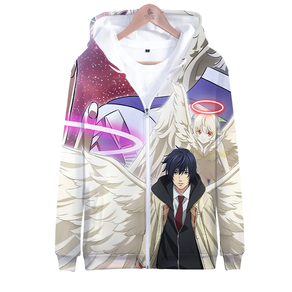 

2021 Platinum End 3D print Zipper Hooded Sweatshirt Zip-Up Hoodies Cute Harajuku Women/Men Clothes2