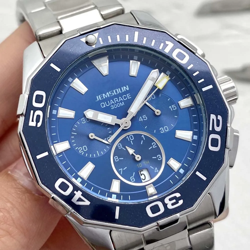 

Top New Original Brand Watches for Mens Classic AQUARACER Multifunction Sports Watch Luxury Automatic Date Chronograph AAA Clock