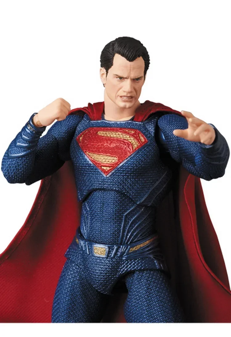 Фото Bandai 17 см комикс MAFEX 057 подвижная модель игрушки Супермен фигурка подарок №3