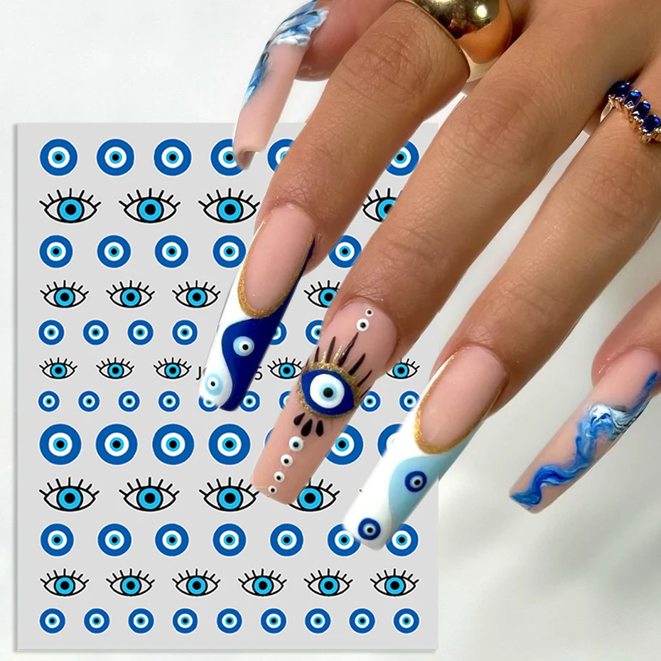

3D-Наклейки для дизайна ногтей, серия «глаза»
