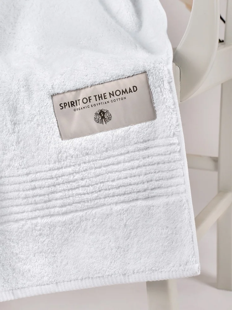 Полотенце для лица из 100 египетского хлопка 1 шт. коричневое и белое абсорбирующее