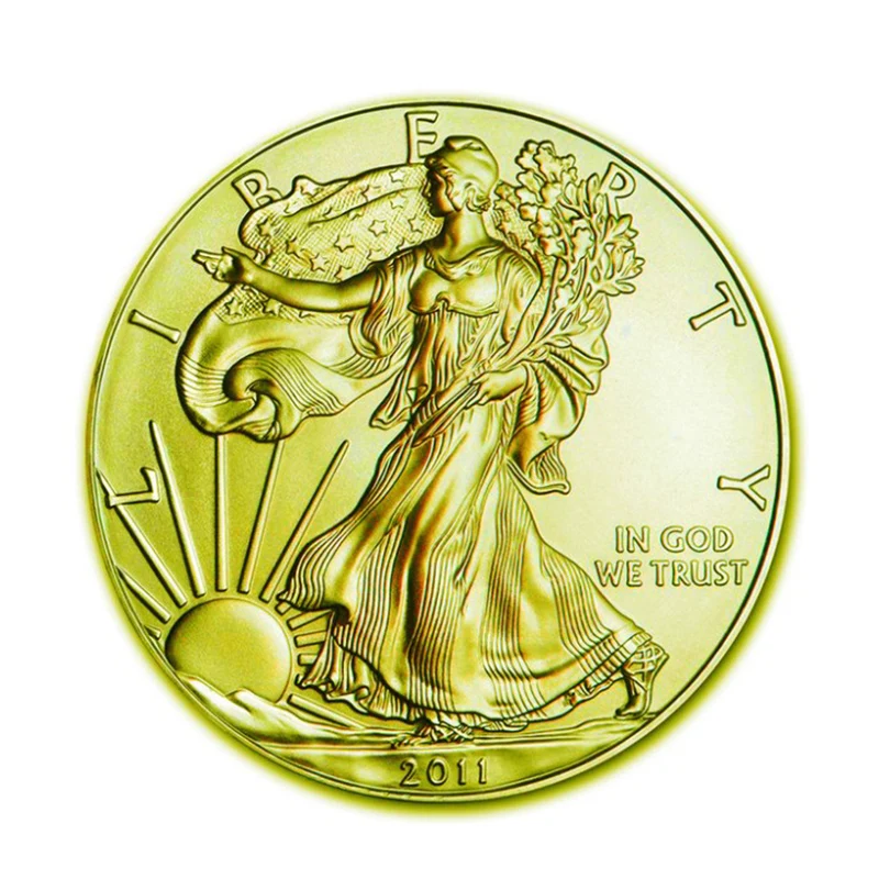 Позолоченные Коллекционные монеты Liberty Challenge 1 унция американские новый год | Дом