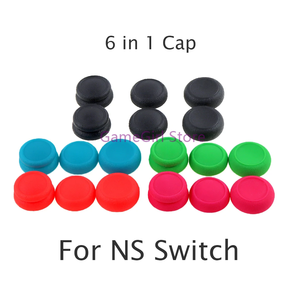 Силиконовые колпачки-джойстики для NS Nintendo Switch Joy-Con 6 в 1
