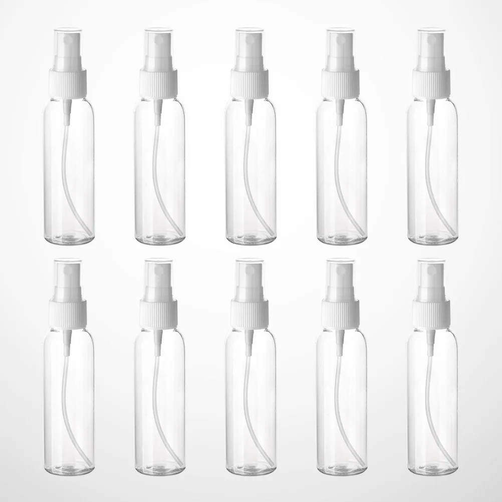 

10 шт., флаконы для увлажнения, прозрачные пустые флаконы для распыления, многоразовые флаконы для распыления, размер для путешествий, прозра...