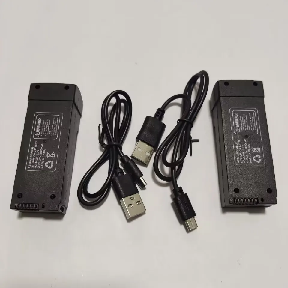

New Z908 Pro Drone 4K HD Camera Aerial Optical Flow RC Quadcopter Lithium Battery Spare Parts 3.7V 2000mAh USB Charging Wire