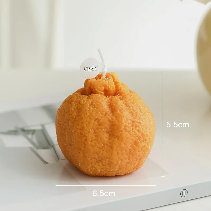 Современные ароматические свечи из соевого воска оранжевого цвета креативные