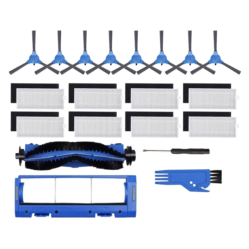 

Main Brush Side Brush Filter Main Brush Cover Cleaning Kit for Eufy RoboVac 11S RoboVac 30 Robot Vacuum Cleaner