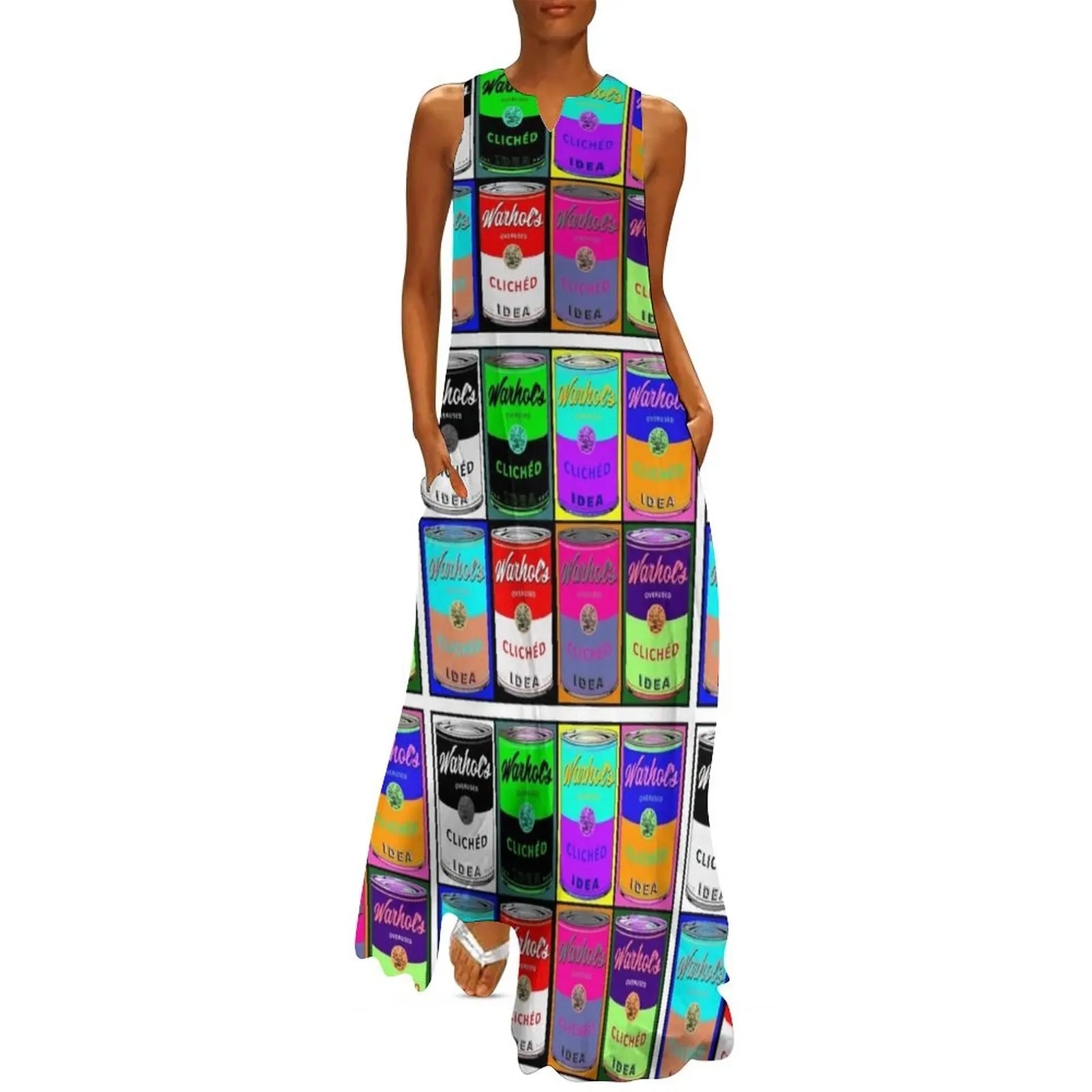 Суп Энди Уорхола может пародия длинное платье церемониальные платья женская
