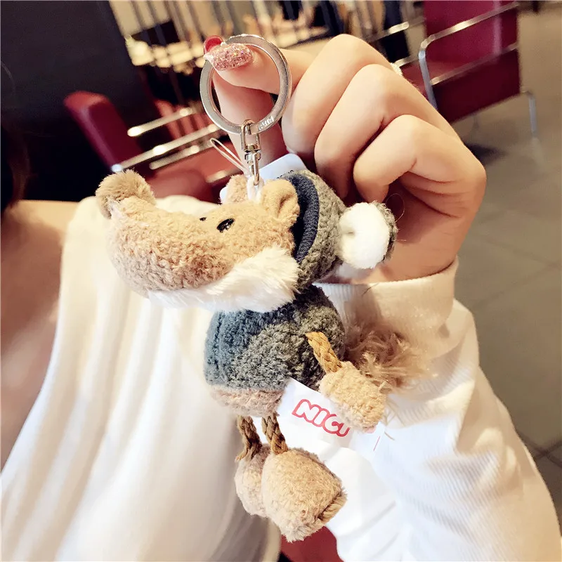 Брелок кукла красная панда плюшевая игрушка кулон Маленький Енот брелок игровая