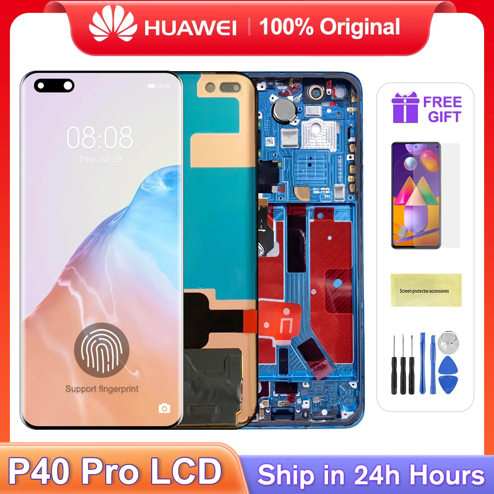 6 58 ''оригинальный экран для HUAWEI P40 Pro ЖК-дисплей сенсорный дигитайзер в сборе с