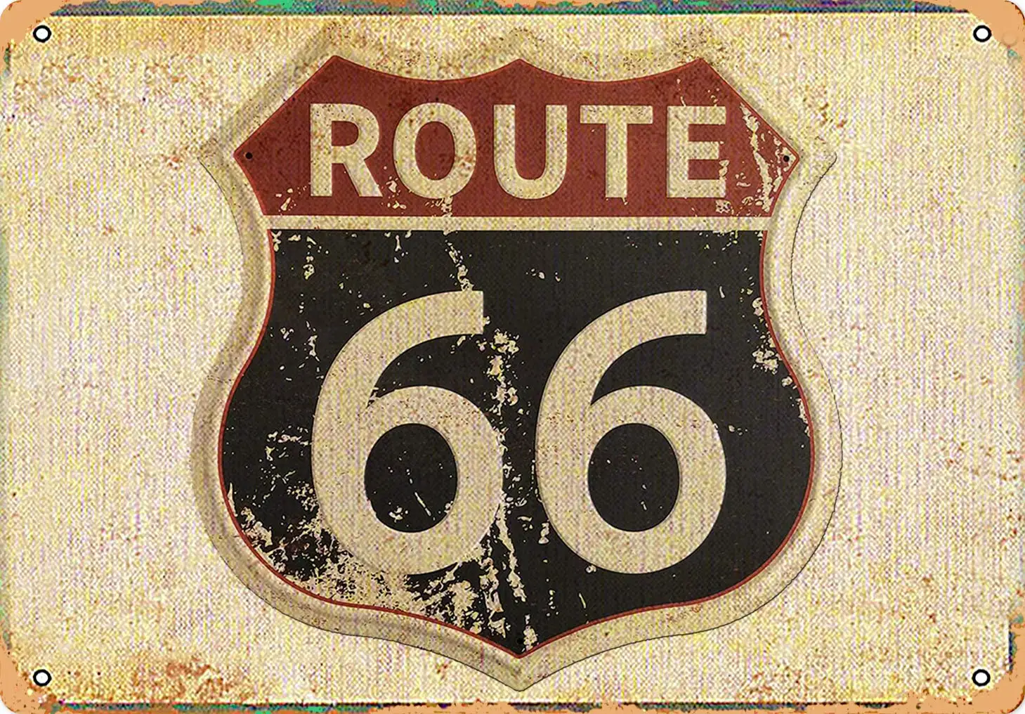

nobrand Retro Vintage Route 66 Highway Metal Tin Sign 8x12 Inches