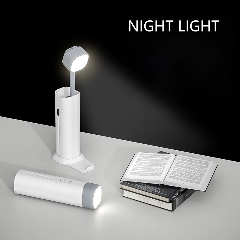 

LED small night lamp Reading light Multifunctional eye protection Bedside Bedroom living room portable outdoor lights ночник