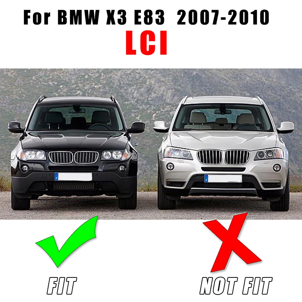 

2 шт./комплект (слева/справа), задняя крышка противотуманной фары, обрезанная, для BMW X3, E83, LCI 2007-2010, 51113423789, 51113423790
