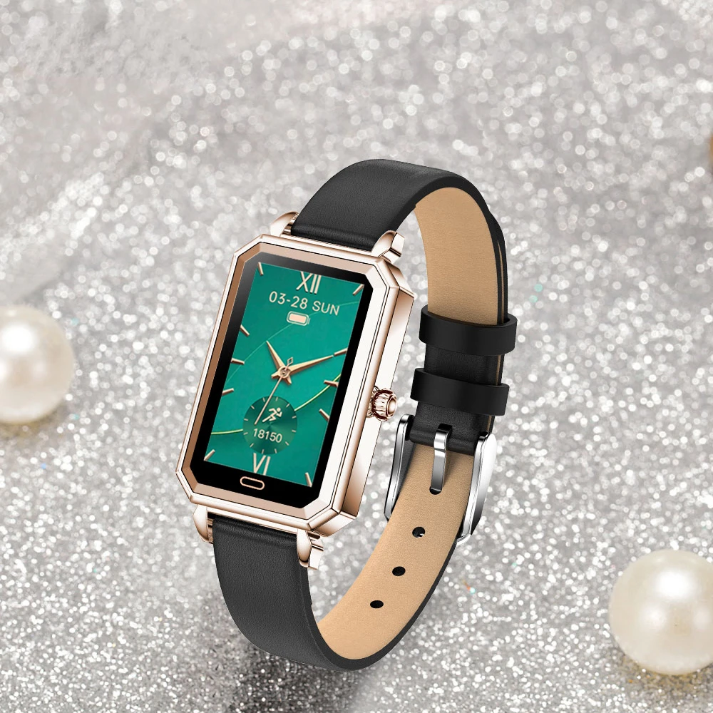 

HT2 Women Smart Watch Lovely Wrist IP68 Waterproof Heart Rate Monitor Blood Pressure Remote Camera Bracelet Lady Smartwatch Best