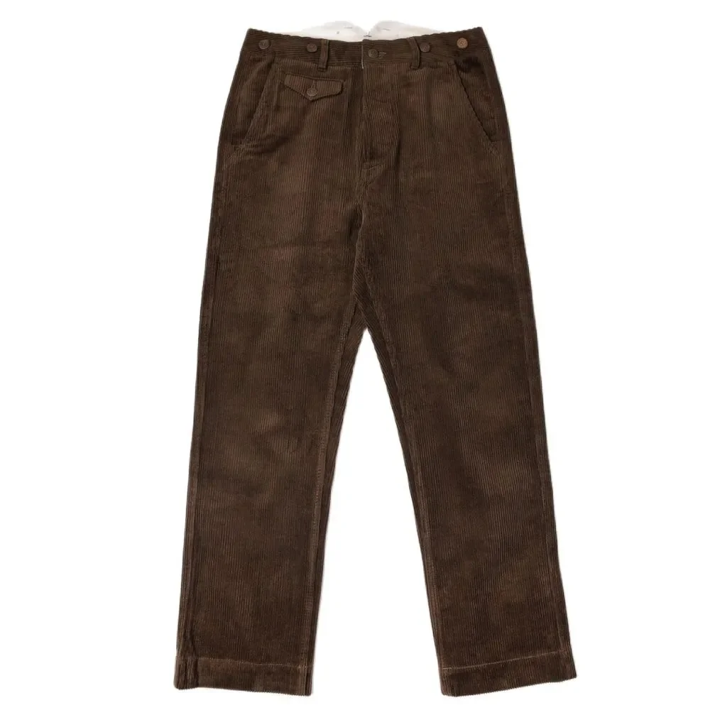 

Men's' High Waist Straight Corduroy Pants Classic Cargo Gardener Cotton Trousers Vintage Amekaji Overalls Male Clothing