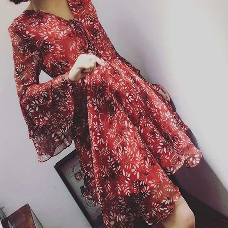 

Plus Size 5XL Women's Summer Dress 2022 New Style Slightly Fat Loose A-line Beach Dresses Floral Chiffon Ruffles Office Lady