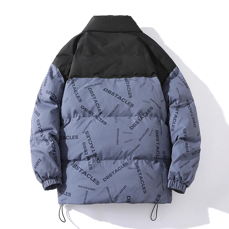 Stand collar jacket jacket men's Hong Kong Style autumn thin stitching trend cardigan jacket casual coat