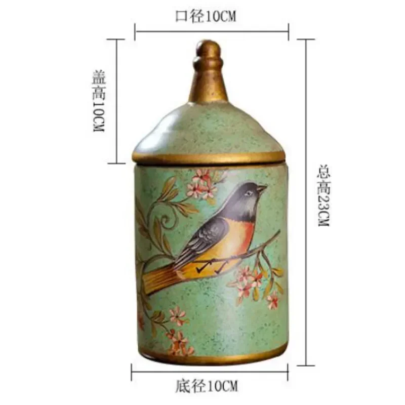 

Sugar Jars Tanks Tea Jars Candy Kitchen Cooking Cans Storage Retro Vintage Tin Organizer Ceramic Paint
