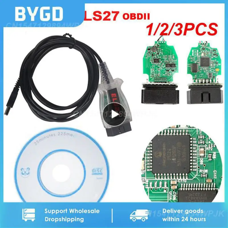 

1/2/3 шт. ELS27 сканер FORScan OBD2 Диагностический кабель зеленая печатная плата PIC24HJ128GP els27 поддержка ELM327 & J2534